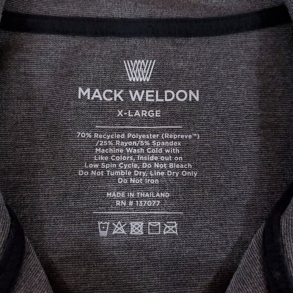 Mack Weldon Mens Size XL Atlas Full Zip Jacket Gray Athleisure Performance - Picture 14 of 16